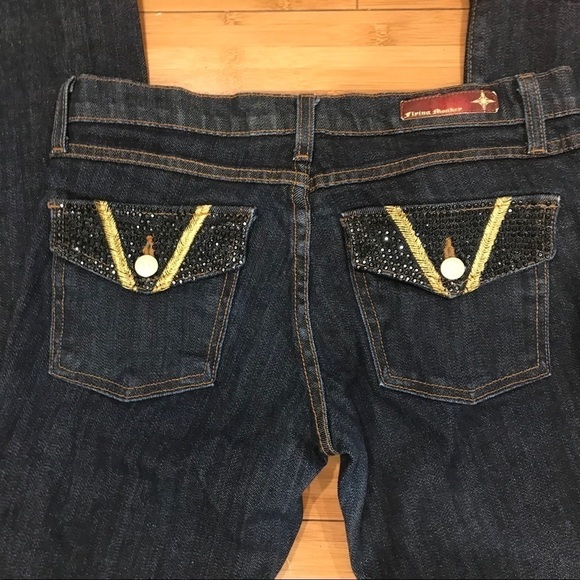 Flying monkeys blue denim jeans made in USA size 9 - Picture 4 of 4
